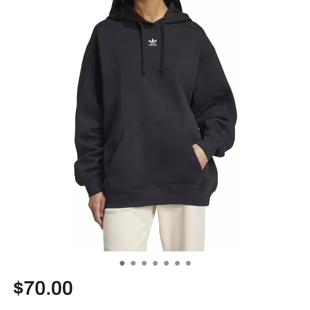 adidas Women's Black Pullover oversized Sweater new wit tags